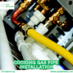 Cooking gas pipe installation