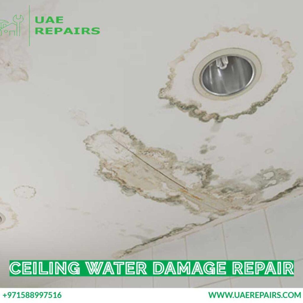 Ceiling water damage repair