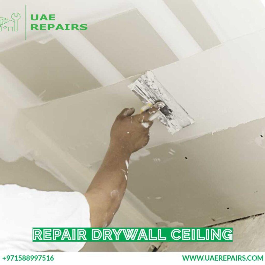 Repair drywall ceiling