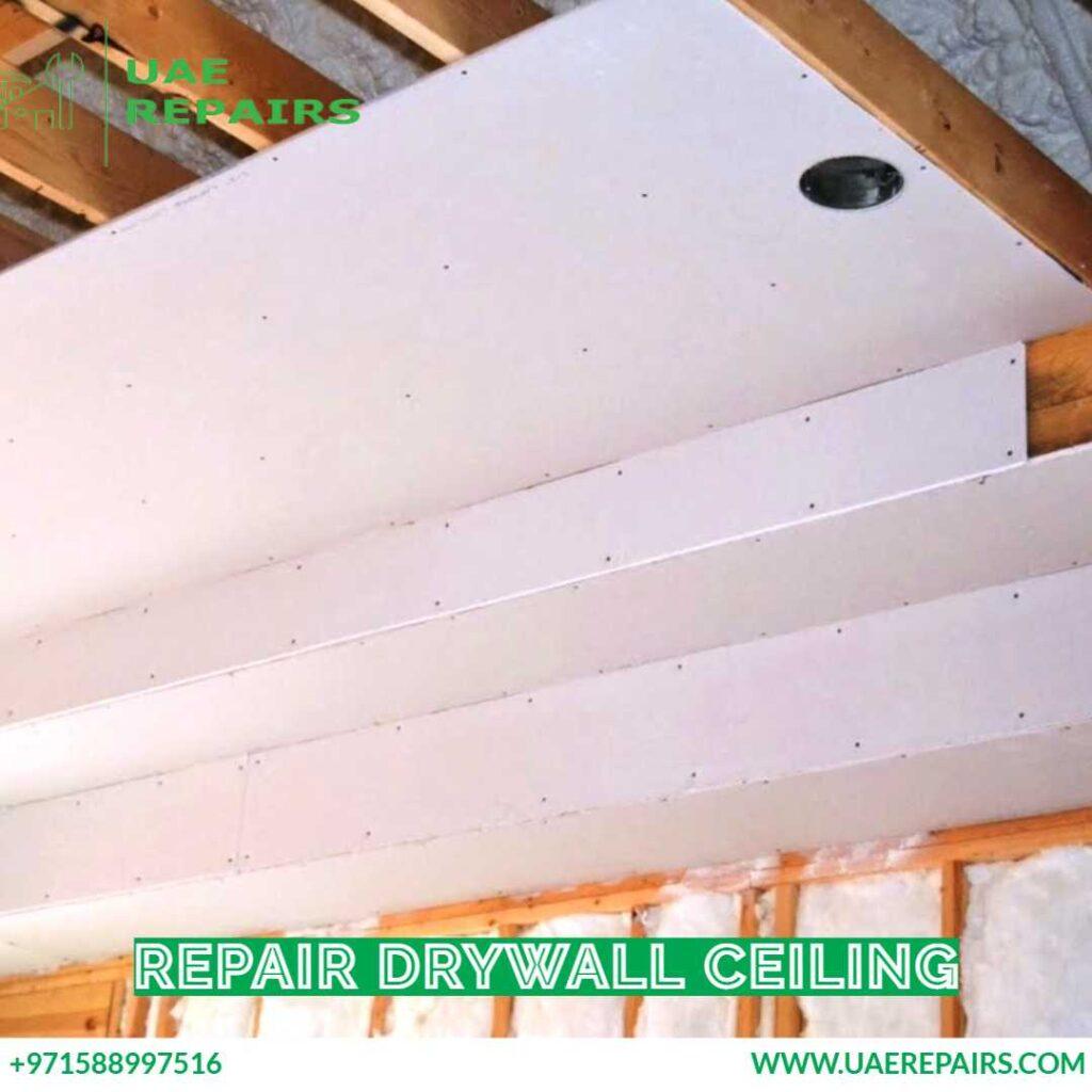 Repair drywall ceiling