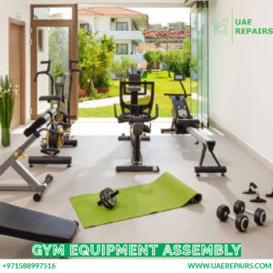 Gym equipment assembly