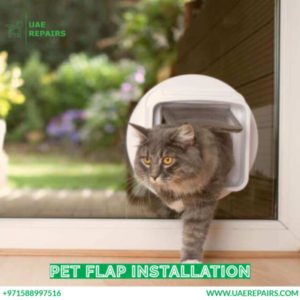 Pet flap installation