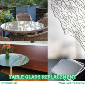 Table glass replacement