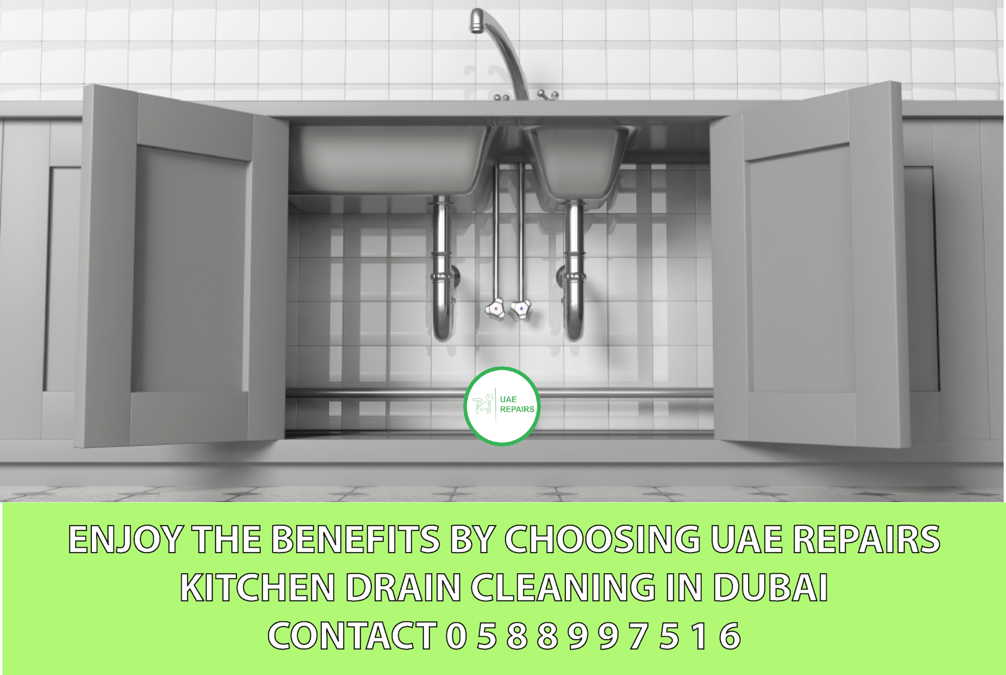 Enjoy Benefits by Choosing UAE REPAIRS for Kitchen Drain Cleaning in Dubai