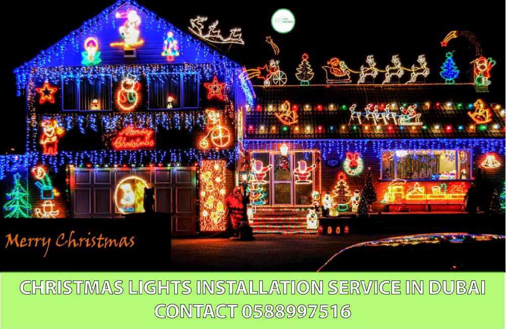 CONTACT US FOR CHRISTMAS LIGHTS INSTALLATION DUBAI 0588997516