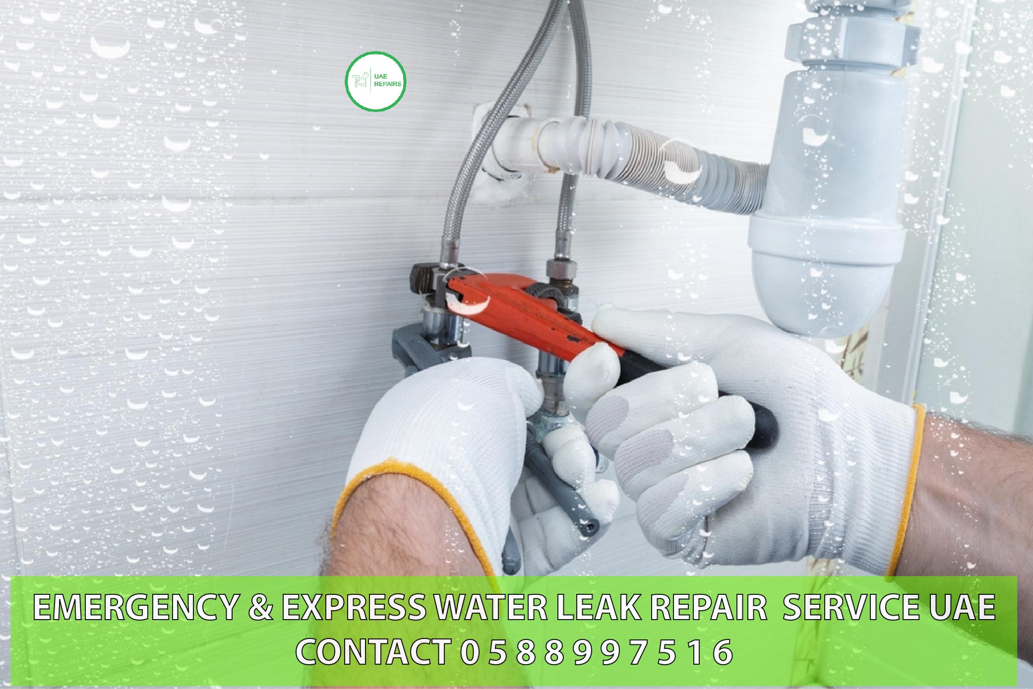 Emergency water leak repair service in UAE 0588997516