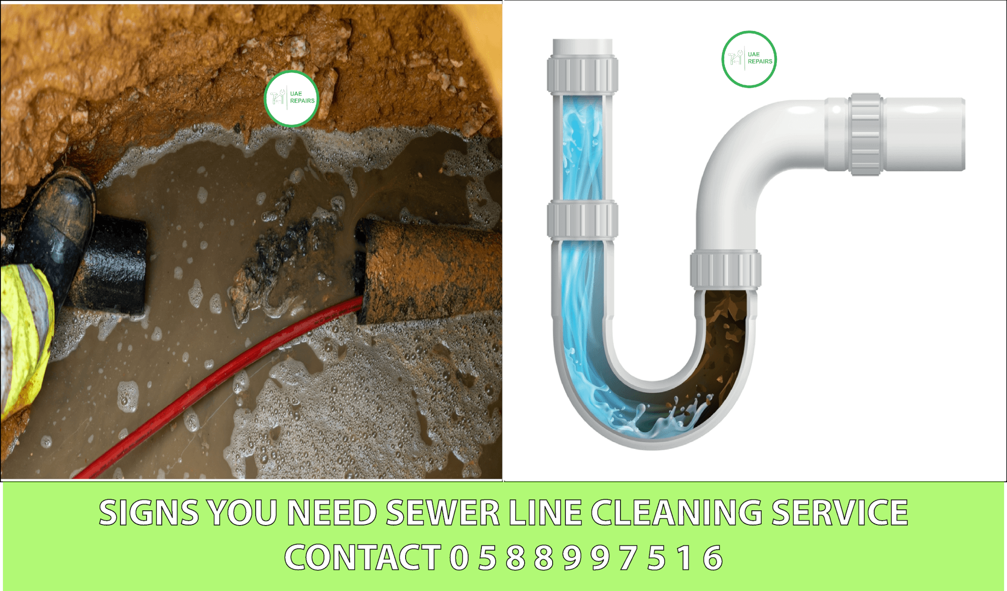 UAE REPAIRS Signs You Need Sewer Line Cleaning