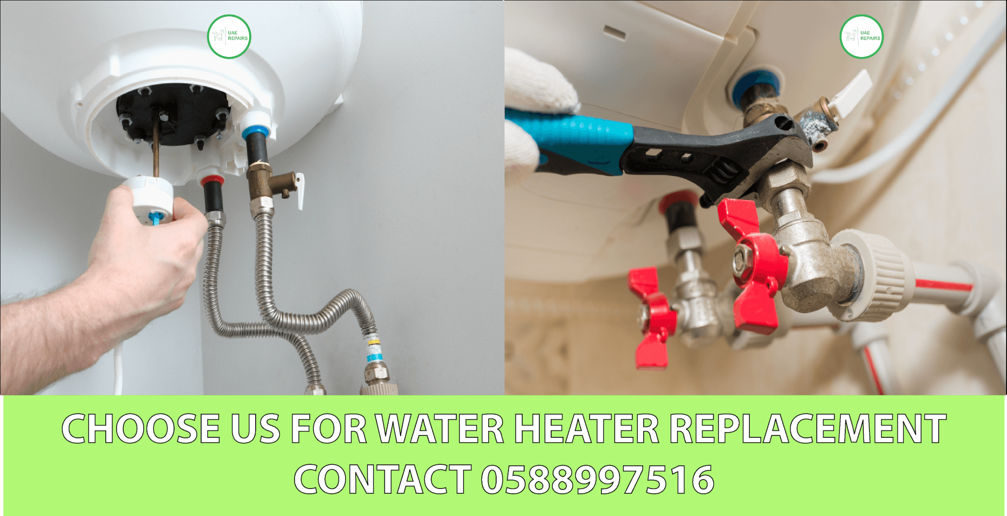 CHOOSE US FOR WATER HEATER REPALCEMENT UAE