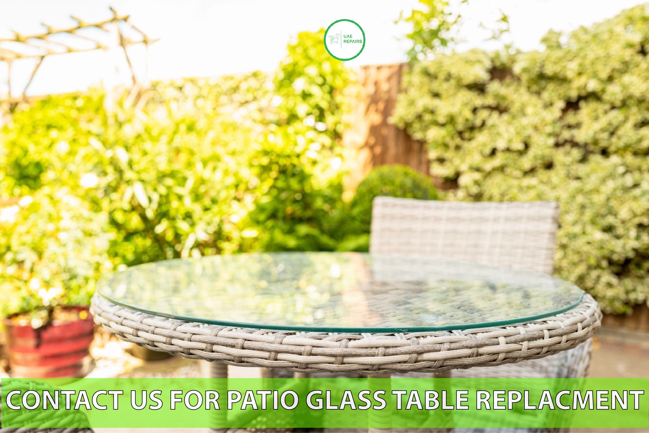 Patio Glass Table Replacement Dubai 0588997516 Glass Experts