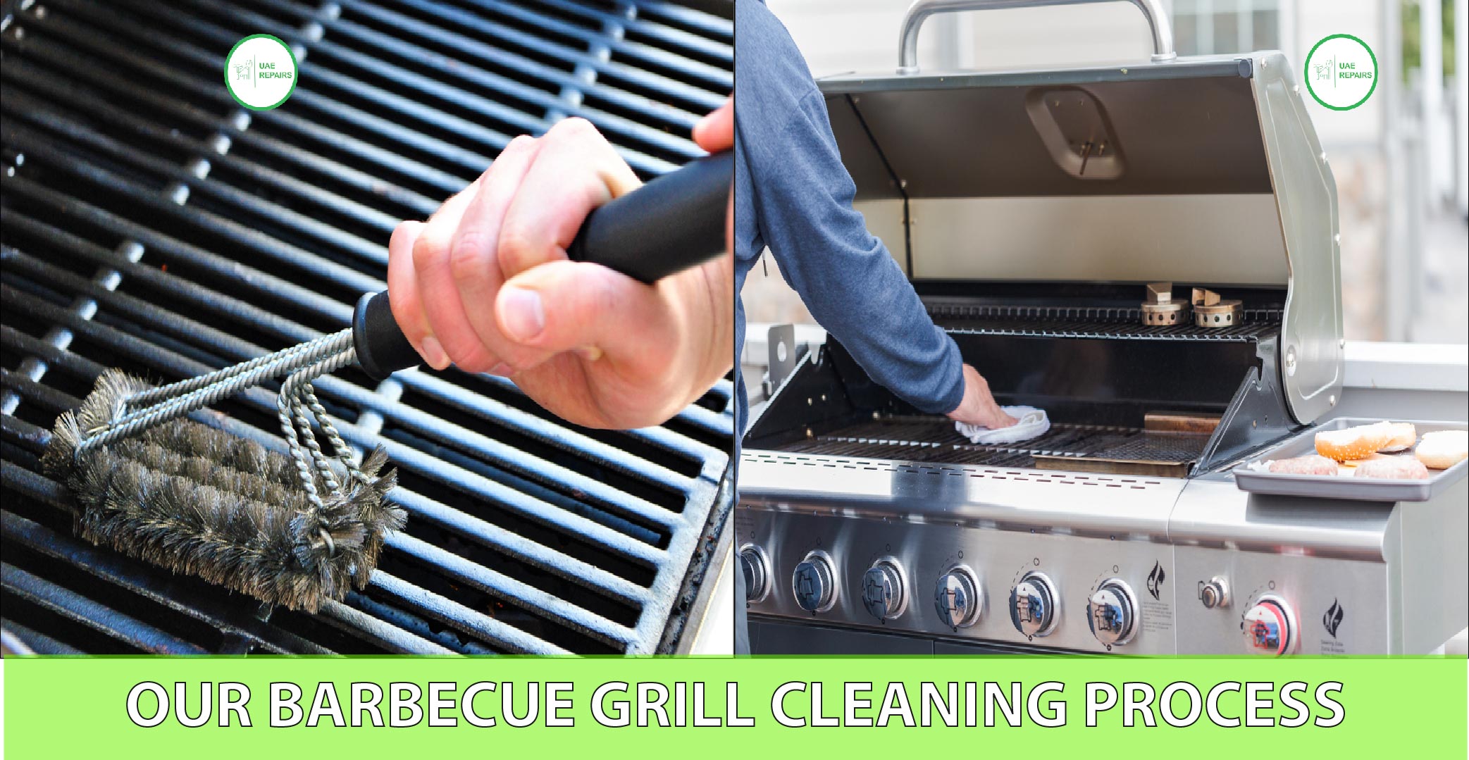 UAE REPAIRS Barbecue Grill Cleaning Process Dubai