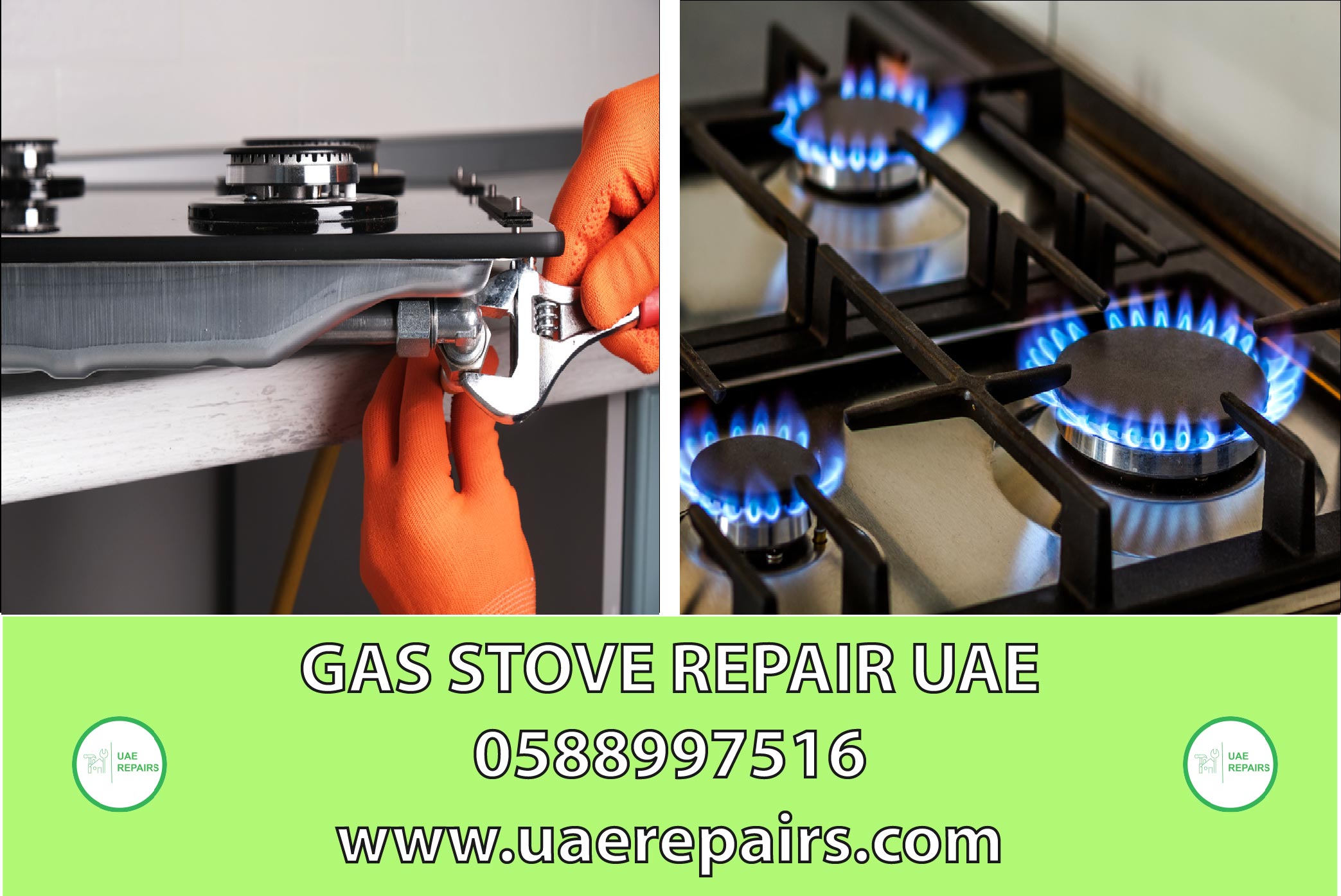 UAE REPAIRS GAS STOVE REPAIR SERVICE CONTACT US 0588997516