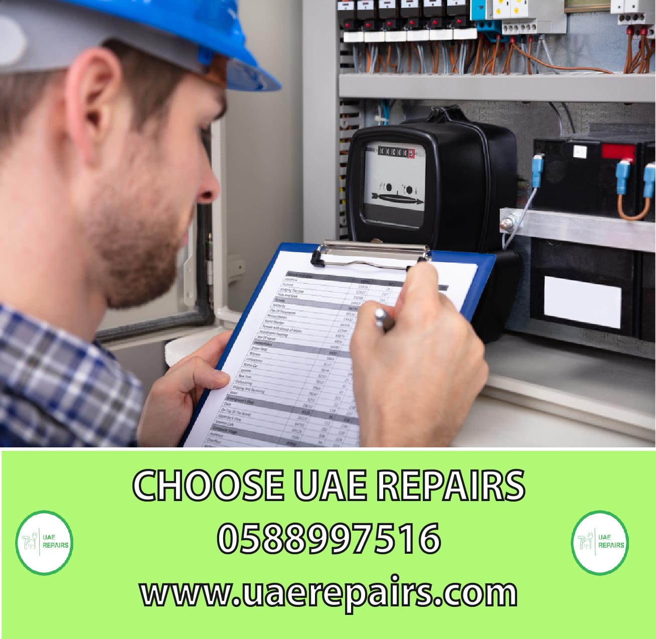 CHOOSE UAE REPAIRS FOR ELECTRICIAN SERVICE UAE CONTACT US 0588997516