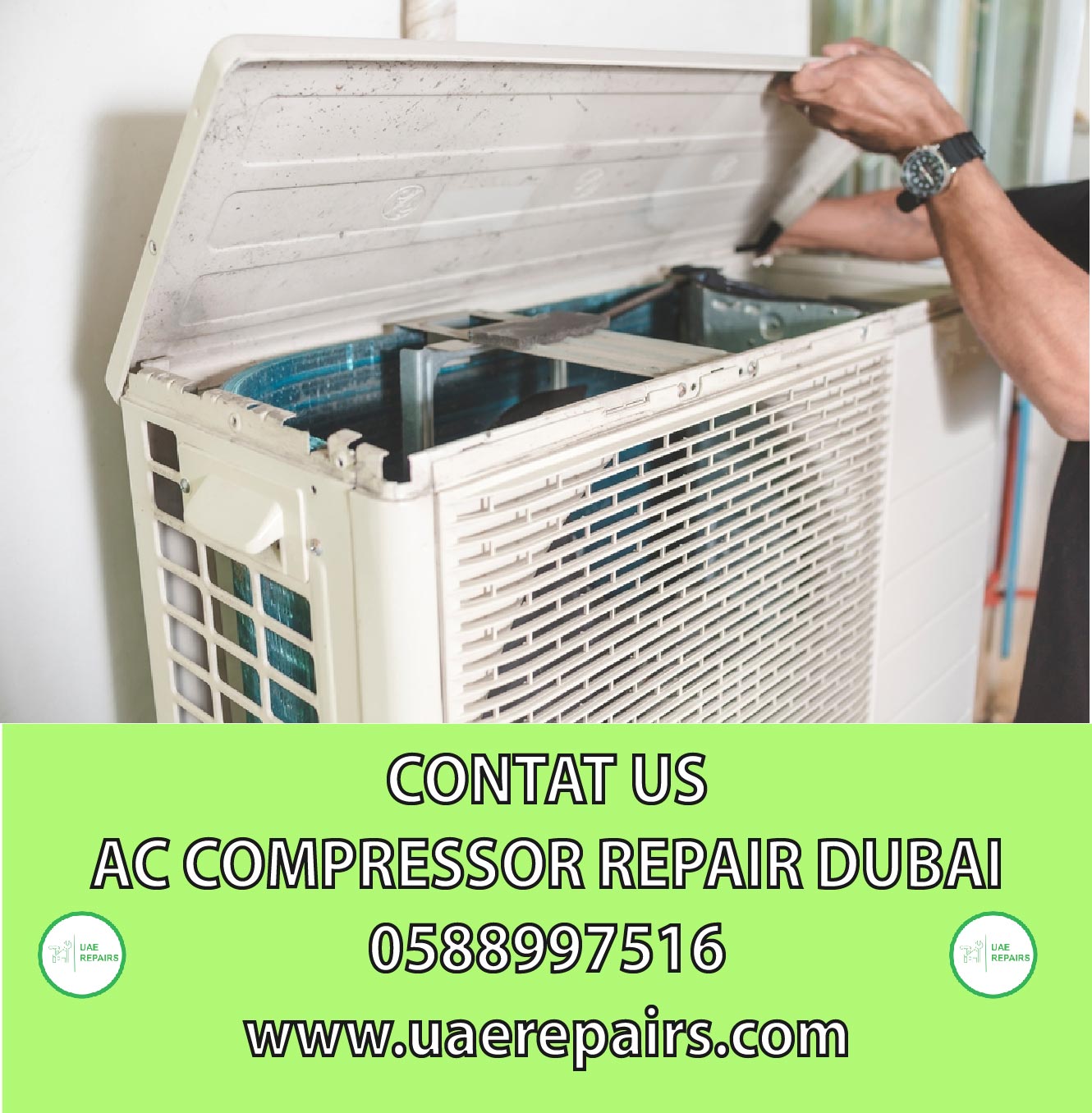 CONTACT UAE REPAIRS FOR AC COMPRESSOR REPAIR DUBAI 0588997516