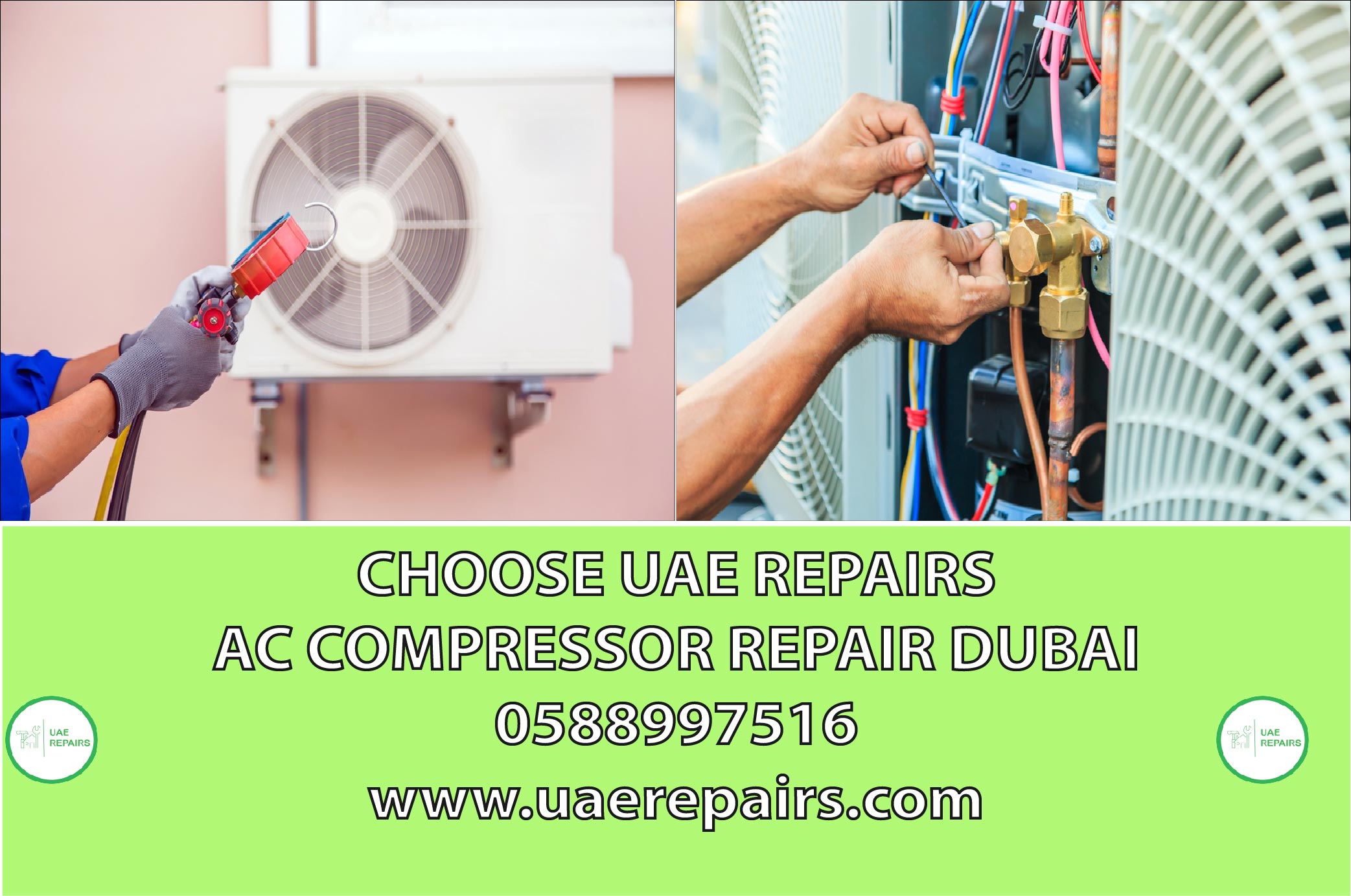 CHOOSE UAE REPAIRS FOR AC COMPRESSOR DUBAI 0588997516