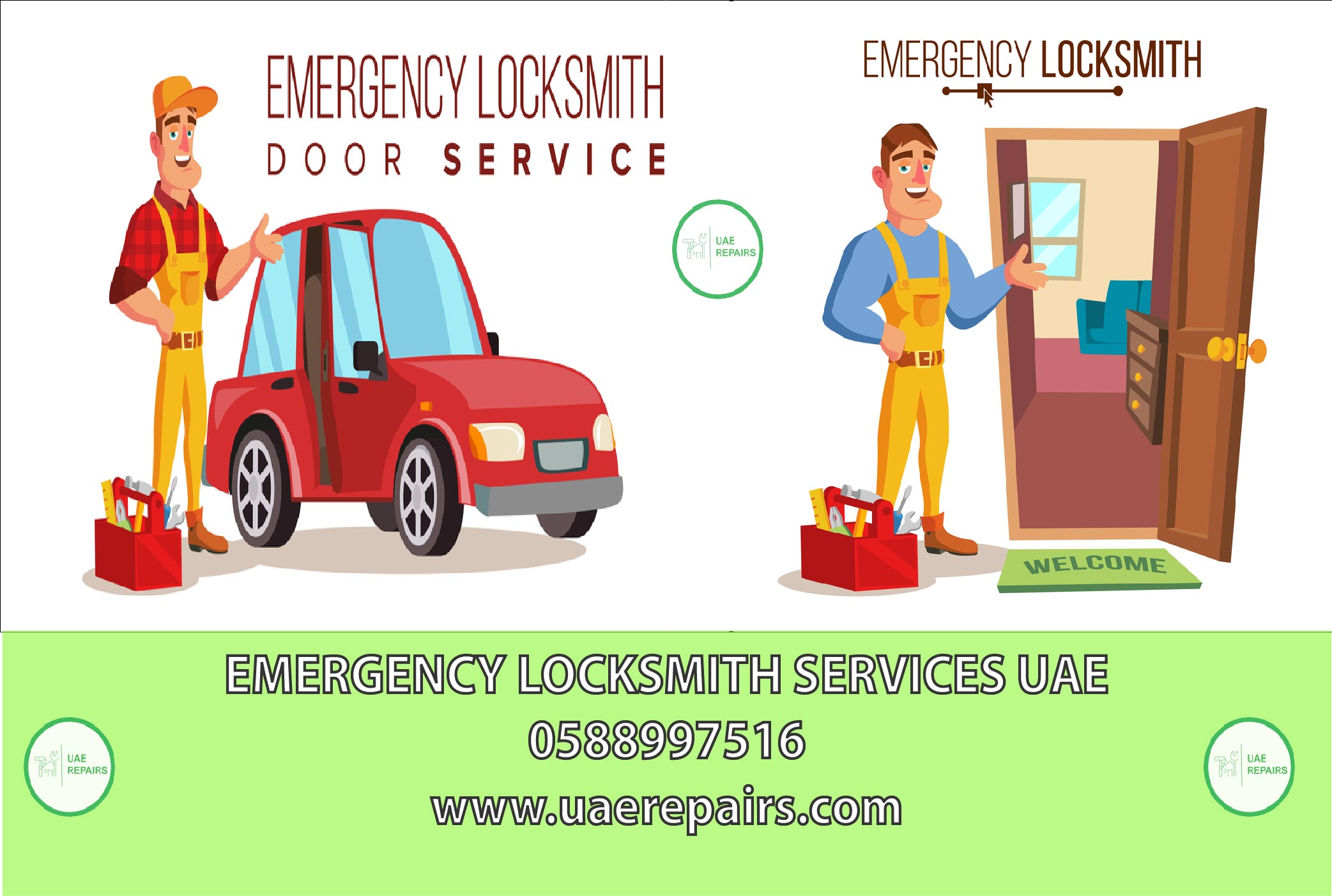 UAE REPAIRS EMERGENCY LOCKSMITH SERIVCE UAE 0588997516