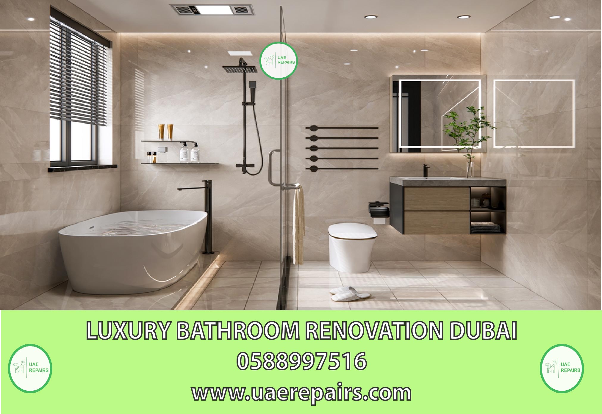 BEST LUXURY BATHROOM RENOVATION DUBAI CONTACT US 0588997516