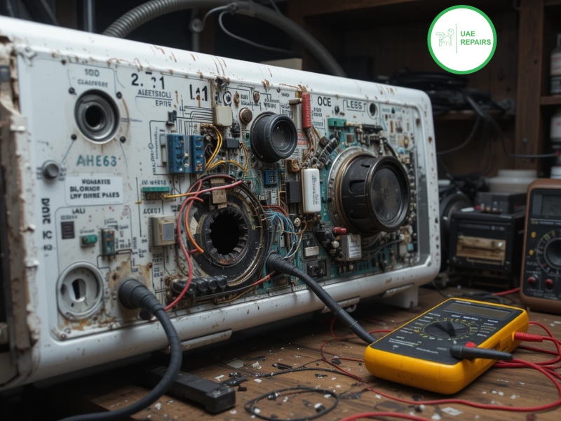 Circuit Board Protection fixing in washing machine repair service by UAE REAPIRS 0588997516