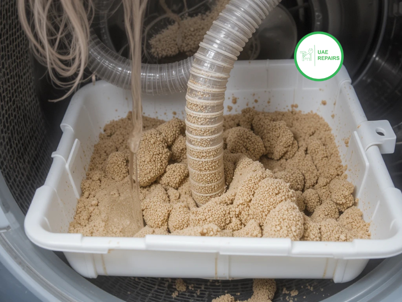 Sand Filter Cleaning in washing machine repair service by UAE REAPIRS 0588997516